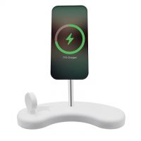 3 in 1 Magnetic Wireless Charger Pad Stand for iPhone 14 13 12 Pro Max Fast Charging Dock Station for Apple Watch AirPods